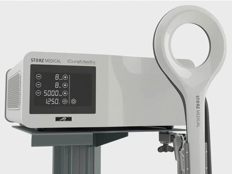 Storz Medical EMTT treatment device used in the clinic