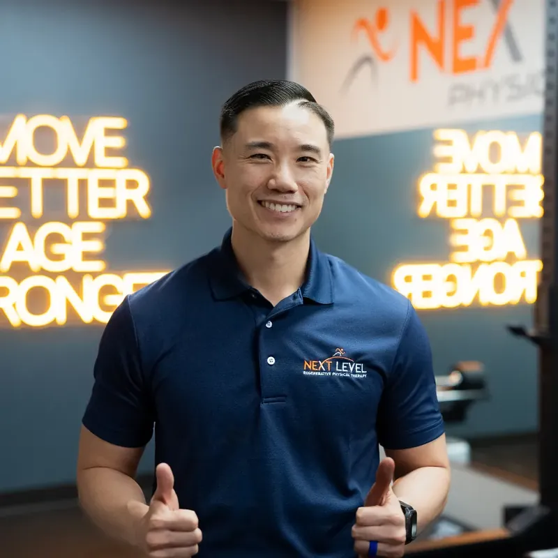 Dr. Jack Wong, PT, DPT, at Next Level Regenerative Physical Therapy in Kingwood